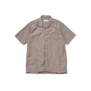 NONNATIVE OFFICER S/S SHIRT COTTON BROAD LONDON STRIPE SIZE 2 JP/ M US
